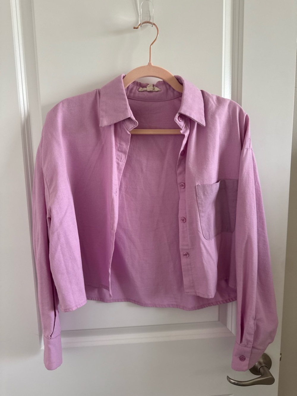 Lilac Button-Up Shirt